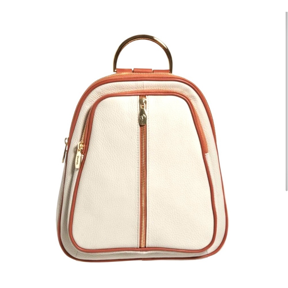 NEW Valentina Genuine Leather Sack Shoulder Backpack Italy